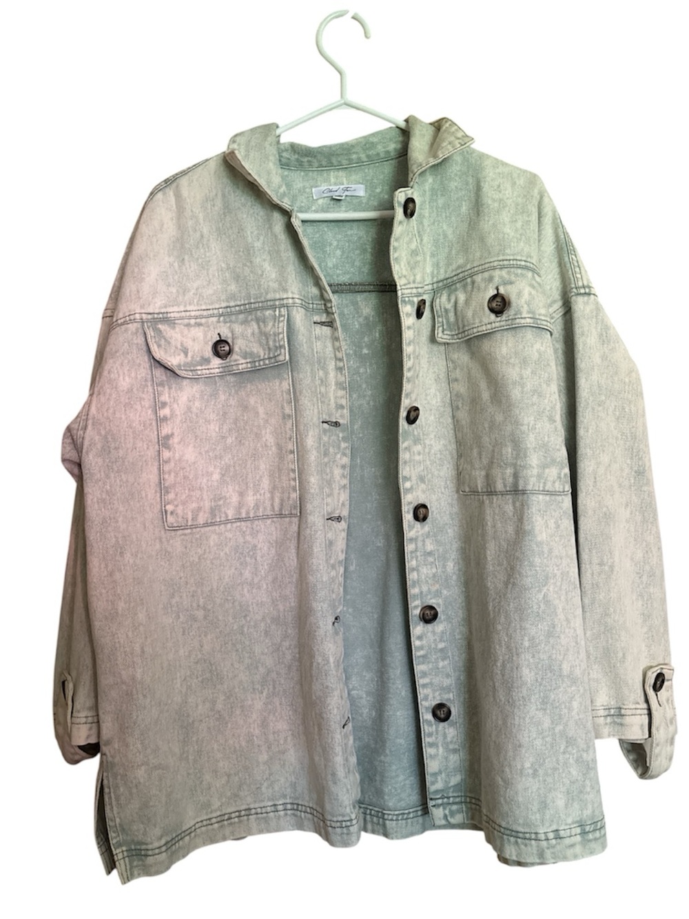 Light Denim Button-Up Jacket